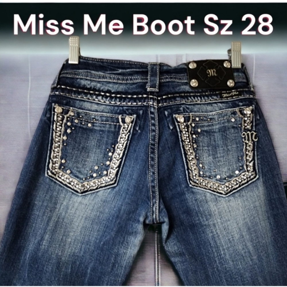 Miss Me JE5408B4R Women's Boot Cut Sz 28